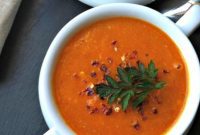 Vibrant Red Lentil Coconut Soup