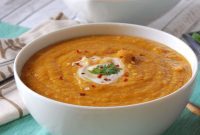 Golden Moroccan Spiced Lentil Soup