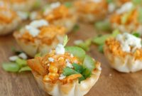 Kickin’ Buffalo Chicken Hummus Appetizers
