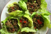 Vibrant Thai Turkey Quinoa Lettuce Cups