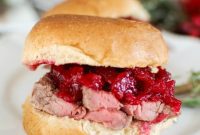 Gourmet Tenderloin Sliders with Festive Cranberry Orange Relish