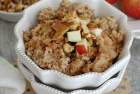 Overnight Apple Pie Steel Cut Oats