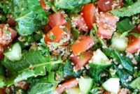 Bright Kale and Cucumber Tabbouleh