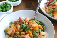 Savory Sesame Shrimp with Edamame