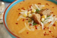 Cozy Cheesy Slow Cooker Potato Corn Chowder