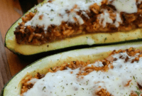 Mediterranean Stuffed Zucchini
