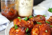 Oven Roasted Whiskey BBQ Wings