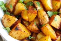 Smoky Paprika Roasted Potatoes with Zesty Yogurt Dip