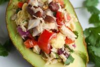 Zesty Tuna Avocado Boats