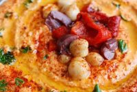 Smoky Red Pepper Yogurt Hummus