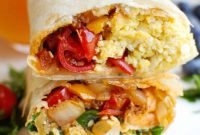 Savory Vegetarian Breakfast Wraps