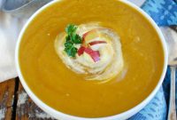 Velvet Autumn Apple Squash Crockpot Soup