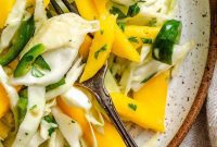 Tropical Mango Cabbage Slaw