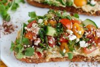 Mediterranean Za’atar Hummus Toast