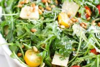 Bright Lemon Arugula Salad with Shaved Parmesan
