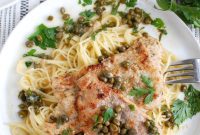 Golden Veal with Lemon Caper Sauce