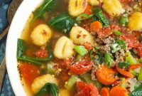 Quick Sausage Gnocchi Comfort Soup