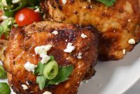 Golden Mediterranean Air Fryer Chicken Thighs