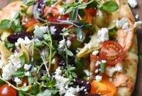 Sun-Kissed Mediterranean Naan Pizza