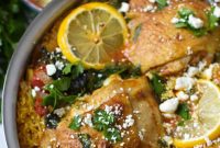 Mediterranean Chicken and Rice One Pot Wonder