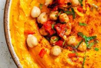 Vibrant Red Pepper Hummus