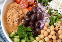 Vibrant Mediterranean Hummus Bowl