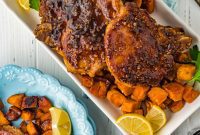Irresistible Maple Bourbon Pork Chops
