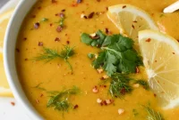 Bright Lemon Lentil Soup