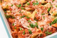 Savory Veal Stuffed Jumbo Shells