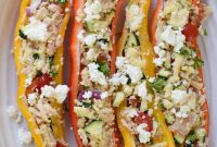 Mediterranean Stuffed Peppers with Zesty Tuna Couscous