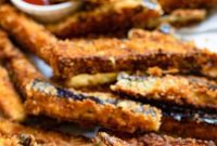 Crispy Air-Fried Eggplant Fries
