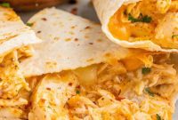 Quick Buffalo Chicken Quesadilla