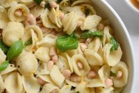 Zesty Lemon Basil White Bean Pasta