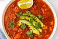 Zesty Mexican Lentil Soup