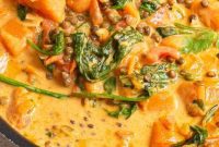 Hearty Sweet Potato Lentil Curry