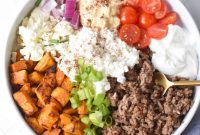 Hearty Ground Beef Sweet Potato Bowls with Cottage Cheese