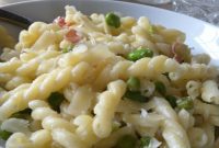 Spring Pea and Fava Pasta with Prosciutto