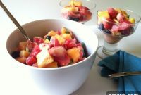 Sunshine Fruit Bowl with Honey-Lemon Yogurt Drizzle