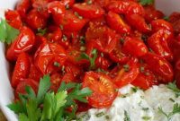 Creamy Chèvre and Blistered Tomato Dip