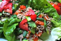 Flavorful Thai Turkey Lettuce Cups