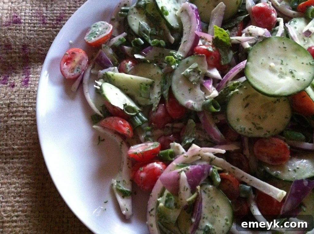 Cool and Refreshing Cucumber Yogurt Salad