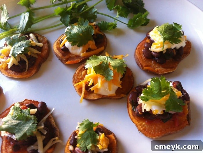 Southwestern Sweet Potato Rounds, a Healthy Appetizer