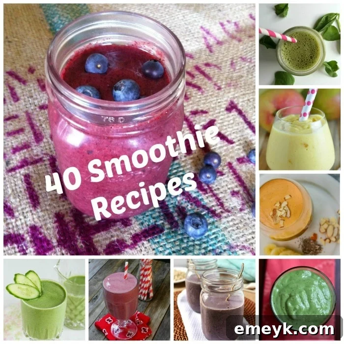 Collection of 40 Delicious and Healthy Smoothie Recipes