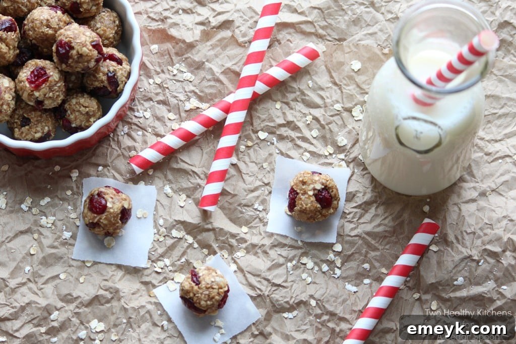 Peanut Butter and Jelly No-Bake Snack Bites
