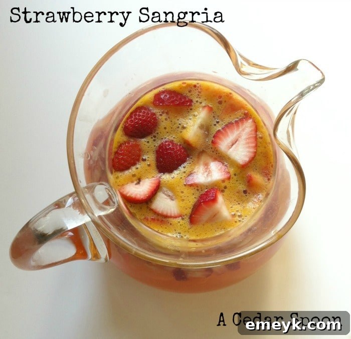 Refreshing Strawberry Clementine Sangria with Fresh Fruit