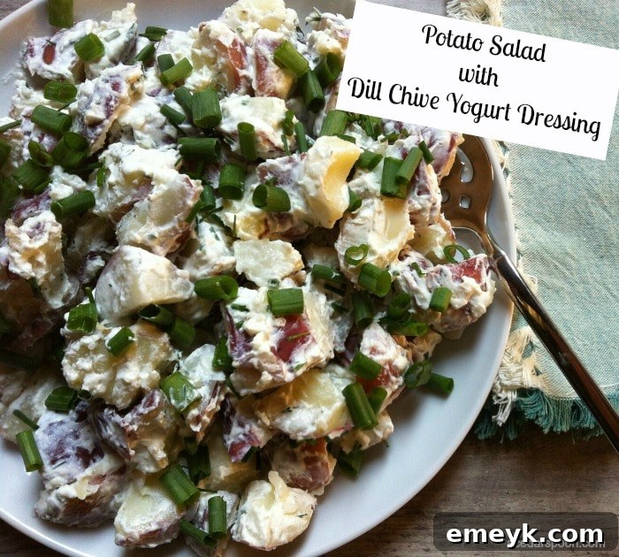 Potato Salad with Dill Chive Yogurt Dressing