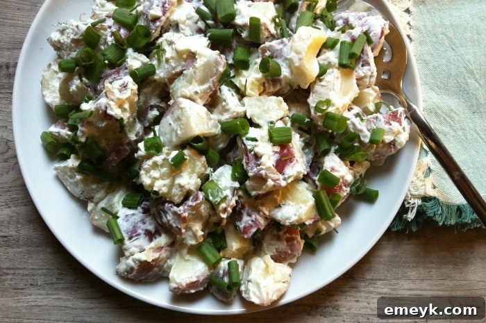 Potato Salad with Dill Chive Yogurt Dressing