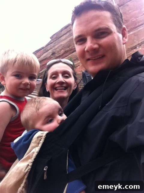 Family at Red Rocks Amphitheatre