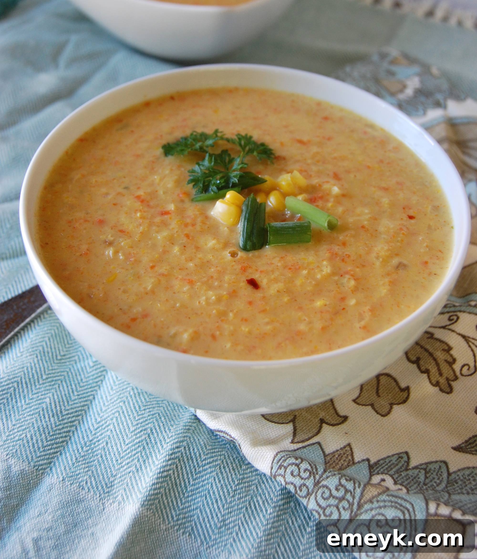 Creamy Vegetable Corn Chowder, perfect for fall
