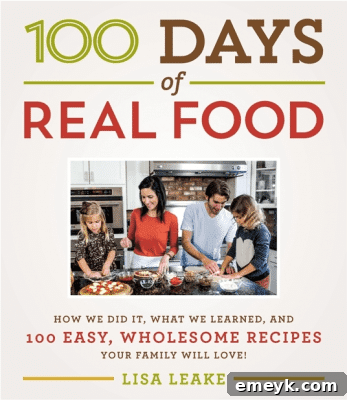 100 Days of Real Food cookbook cover